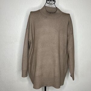 Torrid Light Brown Mock Turtleneck Sweater Women’s Size 2/2X